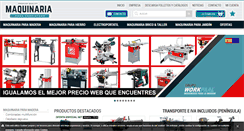 Desktop Screenshot of maquinariaparacarpintero.com