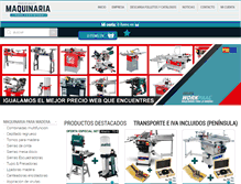 Tablet Screenshot of maquinariaparacarpintero.com
